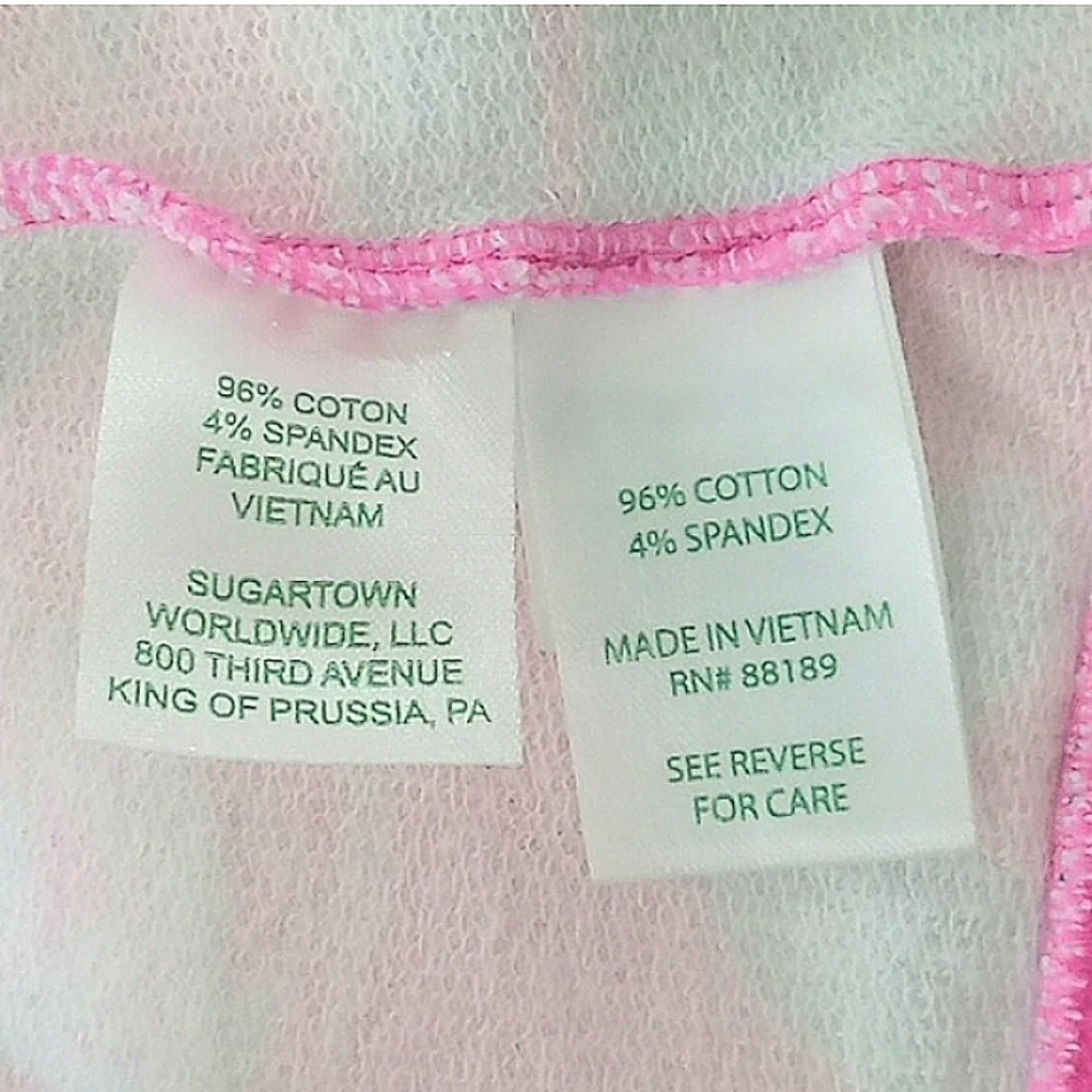 Lilly Pulitzer Leona Zip Up Jacket in Prosecco Pin Pinking Positive UPF 50 Small - Picture 11 of 11